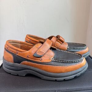 Dr. Comfort Mike Men’s Diabetic Orthotic Leather Shoes – Black & Brown – Size 8M